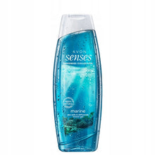 Load image into Gallery viewer, Avon Senses Freshness Collection Marine Peppermint &amp; Sea Salt &amp; Driftwoods Shower Gel - 500ml
