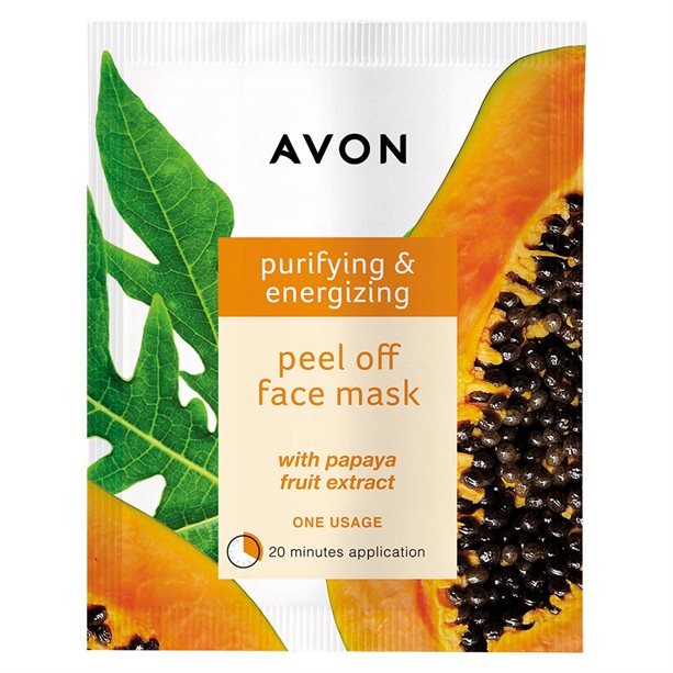 Avon Purifying & Energizing Pell-Off Mask with Papaya Fruit Extract - 8ml