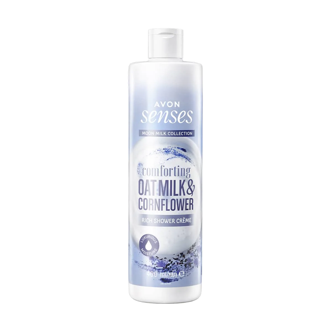 Avon Senses Moon Milk Collection Comforting Oat Milk & Cornflower Rich Shower Crème