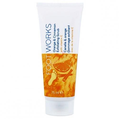 Avon Foot Works Orange & Cinnamon Exfoliating Scrub - 75ml