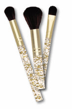 Load image into Gallery viewer, Avon Gold Ombre Make Up Brush Set
