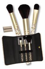 Load image into Gallery viewer, Avon Gold Ombre Make Up Brush Set
