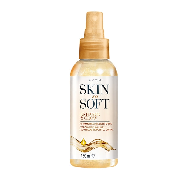 Avon Skin So Soft Enhance & Glow Shimmering Oil Body Spray - 150ml