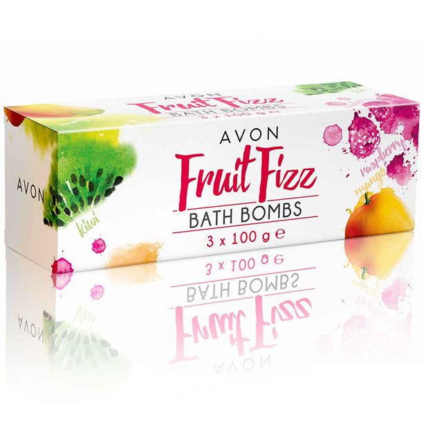 Avon Trio of Fruit Fizz Bath Bombs