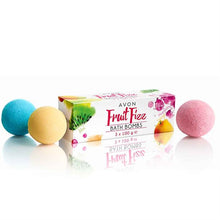 Load image into Gallery viewer, Avon Trio of Fruit Fizz Bath Bombs
