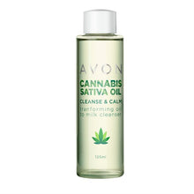 Load image into Gallery viewer, Avon Cannabis Sativa Oil Cleanse &amp; Calm Transforming Oil To Milk Cleanser - 125ml

