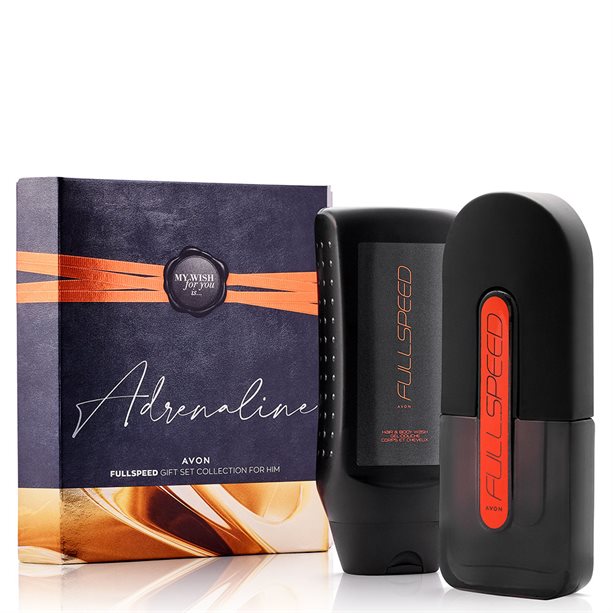 Avon Full Speed Eau de Toilette & Hair&Body Wash Gift Set / Box