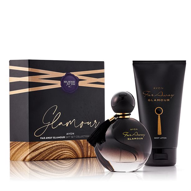 Avon Far Away Glamour for Her Perfume Gift Set / Box