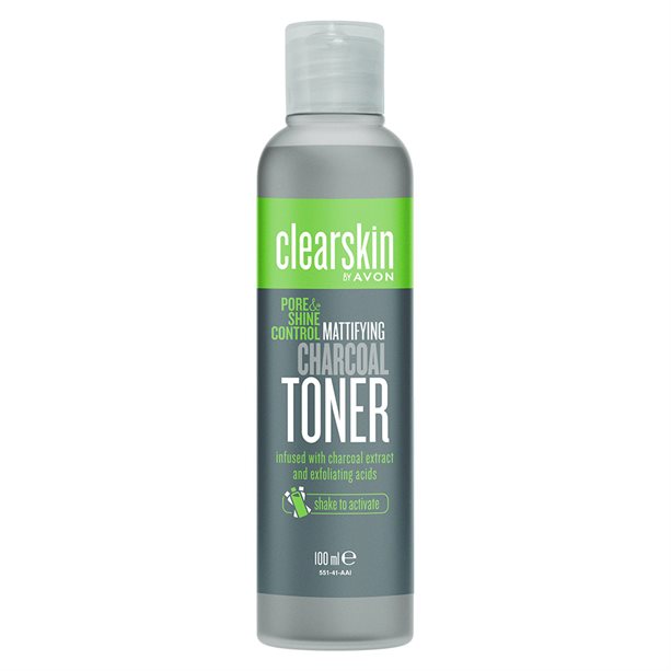 Avon Clearskin Pore & Shine Control Mattifying Charcoal Toner - 100ml