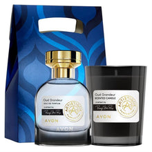 Load image into Gallery viewer, Avon Artistique Parfumiers Oud Grandeur Eau de Parfum + Candle Set
