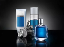 Load image into Gallery viewer, Avon Real Eau de Toilette / Deodorant Body Spray / Hair &amp; Body Wash Gift Set
