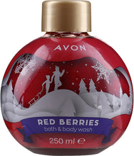 Load image into Gallery viewer, Avon Senses Bauble Red Berries Bubble Bath &amp; Body Wash – 250ml
