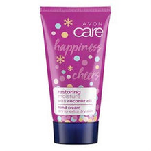 Load image into Gallery viewer, Avon Care Mini Restoring Moisture Hand Cream with Coconut Oil Happiness - 30ml
