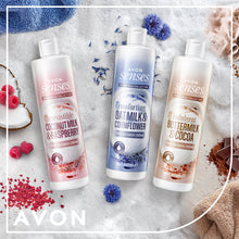 Load image into Gallery viewer, Avon Senses Moon Milk Collection Irresistible Coconut Milk &amp; Raspberry Rich Shower Crème
