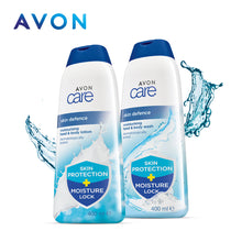 Load image into Gallery viewer, Avon Care Skin Defence Moisturising Hand &amp; Body Wash &amp; Lotion Set
