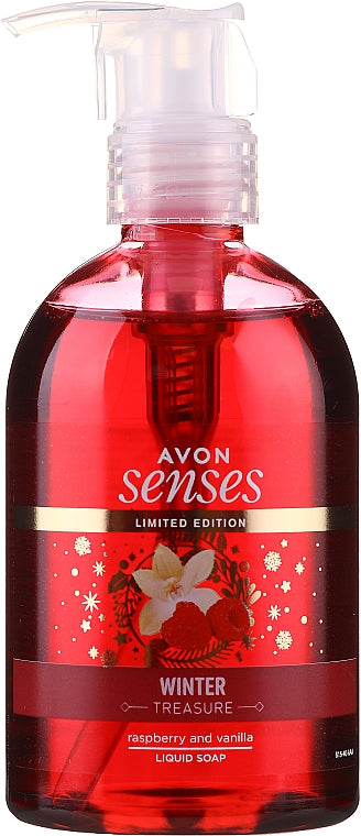 Avon Senses Winter Treasure Raspberry & Vanilla Hand Wash – 250ml (Limited Edition)