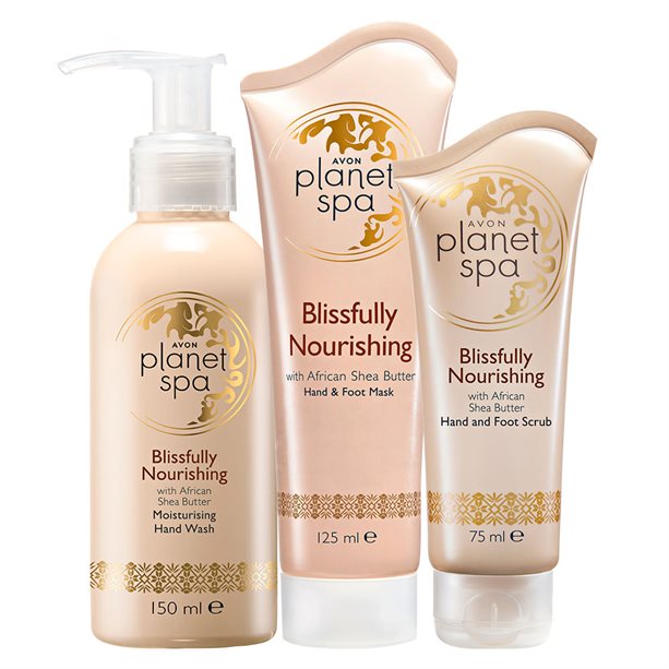 Avon Planet Spa Blissfully Nourishing With African Shea Butter - Hand & Foot Set