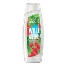 Load image into Gallery viewer, Avon Senses Wild Strawberry Dreams Strawberry &amp; Natural Yoghurt Shower Crème - 500ml
