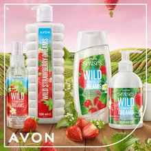 Load image into Gallery viewer, Avon Senses Wild Strawberry Dreams Strawberry &amp; Natural Yoghurt Shower Crème - 500ml
