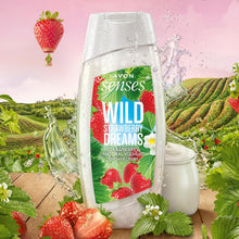 Load image into Gallery viewer, Avon Senses Wild Strawberry Dreams Strawberry &amp; Natural Yoghurt Shower Crème - 250ml
